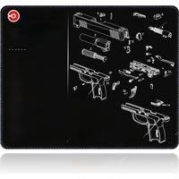 EXCO Gun Cleaning Mouse Pad Small Gaming Office Mousepad with Stitched Edge Non-Slip Rubber Base for