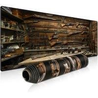 EXCO Gaming Mouse Pad Large Keyboard Mousepad with Stitched Edge Non-Slip Rubber Base Computer Desk Mat for Office Home