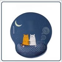 EXCO Mouse Pad with Silicone Wrist Support Rest Ergonomic Comfortable Mousepad Non-Slip Rubber Base
