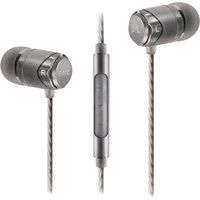 Soundmagic E11C Wired Earbuds With Microphone HiFi Stereo Earphones Noise Isolating in Ear Headphones Powerful Bass Tangle Free Cord Gunmetal