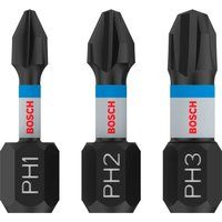 Bosch 3X PRO Phillips Impact Bit (96 x 50 mm, Professional Accessory Screwdriver, Screwdriver)