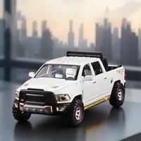 Ram alloy model off-road vehicle, unique decorations for car center console, cool desktop ornaments,