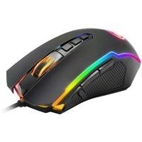 Redragon Gaming Mouse, RGB Gaming Mouse Wired with 9 Programmable Macro Buttons, Chroma RGB Backlit, 8000 DPI Adjustable, PC Gaming Mice with Fire Button for Windows/Mac, Black, M910-K