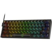Redragon K617 SE 60% Wired RGB Gaming Keyboard, 61 Keys Compact FullTransparent Mechanical Keyboard