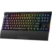 Redragon K587 PRO TKL RGB 3-Mode Wireless Mechanical 87 Keys Gaming Keyboard, Detachable Wrist Res, Hot-Swap Linear Red Switches