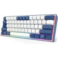 Redragon K717 PRO Custom QMK/VIA Gaming Keyboard, 61 Keys Wireless Programmable Mechanical