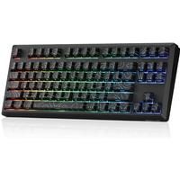 Redragon K737 PRO Wireless 87 Keys Gasket Gaming Keyboard, 80% Premium CNC Aluminum Mechanical Keyboard, Hot-Swap South-Facing