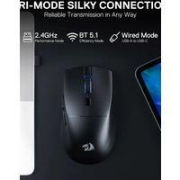 Redragon M618 LIT Wireless Gaming Mouse, 10000 DPI Optical Ergonomic Mouse with 6 Programmable Buttons