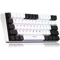 DAREU EK861S RGB Wired Mechanical Keyboard 61 Keys Red Switches ABS Keycaps Nkey Rollover with