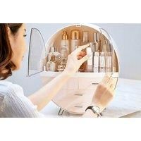 Large Capacity Round Cosmetics Makeup Organiser - 3 Sizes! - Pink