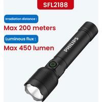 Philipssfl2188 Aluminum Alloy Strong Light Flashlight Outdoor Ultra-Bright Long-Range Charging Portable Ultra-Long Battery Life
