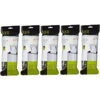EKO Size G Bin Liners For Kitchen Bins - 50-90 Litre Capacity - Extra Strong Bags with Drawstring Tie Handles - 10 Bags