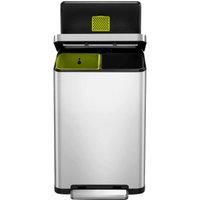 EKO X Cube 30L Kitchen Pedal Bin - Stainless Steel - Titanium Blue New & Boxed