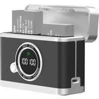 18W PD Dual Slot Charger for LP-E12, Smart Digital Display, for Canon M, M2, M10, M50, M50 Mark II, M200, M100, SL1, SX70 HS