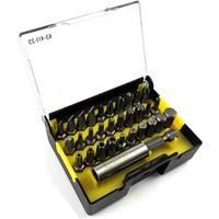 STANLEY 31 pieces 6.3MM series screw head and magnetic connector set A 63-411-23