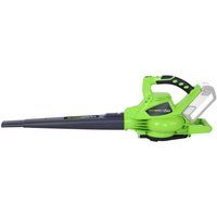 Greenworks Tools Cordless Leaf Blower and Vacuum 2-in-1 GD40BV (Li-Ion 40 V 280 km/hour Air Speed 45 l Bag Speed Control Powerful Brushless Motor without Battery and Charger)