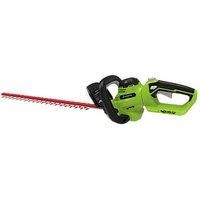 Greenworks Tools Cordless Hedge Trimmer G40HT (Li-Ion 40 V 61 cm Cutting Length 27 mm Tooth Spacing 3000 Cuts/Min Adjustable Additional Handle Without Battery and Charger)