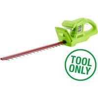 Greenworks Tools Battery hedge trimmer G24HT (Li-Ion 24 V 47 cm cutting length 17 mm tooth spacing 2800 cuts/min t-shaped handle without battery and charger)