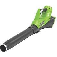 Greenworks Tools 40 V Axial Cordless Leaf Blower G40AB (Li-Ion 40V 177 km/h Air Speed Powerful Axial Blower with Electronic Speed Control Without Battery and Charger)