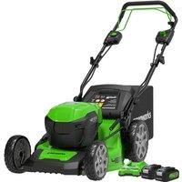 BRAND NEW BOXED Greenworks G24X2LM46S4x Cordless Lawn Mower, Green SPRING SALE