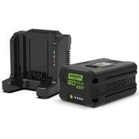 Greenworks 60V 4Ah Lithium-Ion Battery & Universal Charger Kit