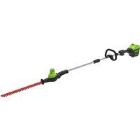 Greenworks GD60PHT51 60v Cordless Brushless Long Reach Hedge Trimmer 510mm No Batteries No Charger