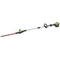 Greenworks GD60PHT51 60v Cordless Brushless Long Reach Hedge Trimmer 510mm No Batteries No Charger