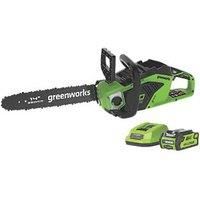 Chainsaw Cordless Electric Battery powered Garden Tool 35cm Greenworks 40V