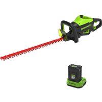 Greenworks GD60HT66 60v Cordless Brushless Hedge Trimmer 660mm 1 x 2ah Li-ion Charger