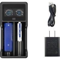 XTAR Power Bank 18650 Battery Charger VC2SL USB C Charging Rechargeable Li-ion Batteries 10400-26650