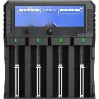 XTAR DRAGON VP4L PLUS 18650 Battery Charger Capacity Tester Checker Fast Charge Batteries Pack AAA