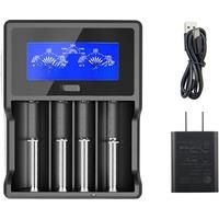 XTAR VC4 18650 Battery Charger 1.2V AAA AA Batteries LCD Display Charging 3.6V Rechargeable LiIon