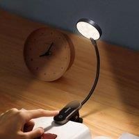 Baseus LED Clip Table Lamp Stepless Dimmable Wireless Desk Lamp Touch USB Rechargeable Reading Light