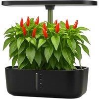 10-Pod Hydroponic Indoor Garden Kit with LED Grow Light & Automatic Timer