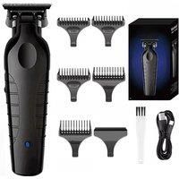 Kemei 2299 Barber Cordless Hair Trimmer 0mm Zero Gapped Carving Clipper Detailer Professional