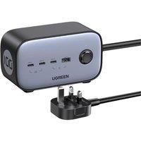UGREEN 60168 DigiNest Pro 6-in-1 100W Ext. Lead, GaN III Technology, 3x USB-C, 1