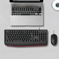 UNSHARKABLE 8500P Ergonomic Wired Keyboard Combo Media Shortcuts Compact Design For Home Office