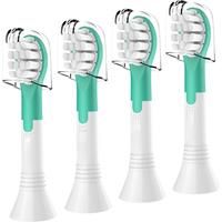 Set of 4 children's replacement toothbrush heads, compatible with HX6042, HX6032, HX6311, HX6312 and