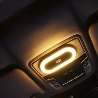 2Color Magnetic Touch Light Car Roof Interior Light USB Rechargeable Yellow Changing Ceiling Reading Light Atmosphere Night Lamp