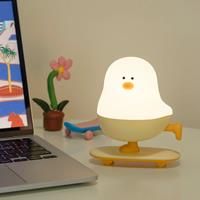 Creative Chicken Night Light Cute Animal Night Lamp Desktop Decorative Lamp USB Charging Stepless