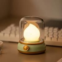 Mini Desktop LED Cute Night Lamp Creative USB Rechargeable Portable Cartoon Table Lamp For Coffee