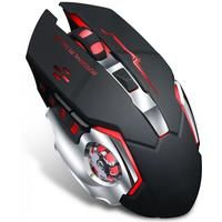 New 2.4Ghz Wirelss Portable mute Bluetooth Dual Mode Mouse Glow Game Laptop Phone PC Pad Phone