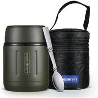 FEIJIAN 500ml Food Thermos, 316 Stainless Steel Vacuum Insulated Food Jar With Spoon Kids Lunch Box