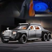 Six-wheeled business car Alloy model model car dashboard racing car racing decor dashboard interior