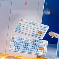 AJAZZ AK832 RGB 83 Keys Bluetooth Gaming Mechanical Keyboard Hot Swap Keyboard Wireless 2.4G USB Tri-mode for Gamer Laptop PC