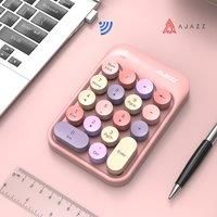 AJAZZ AK18 Wireless 2.4G Numeric Keypad Gaming Arrow Keys Punk Round Keycaps Girls Finance Cashier Doing Accounts