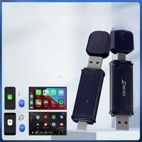 NEW 2In1 CarlinKit 5.0 Mini Wireless Android Auto Wireless CarPlay Adapter Smart USB Dongle Plug And