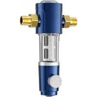 WHEELTON Whole House Water Filter Spin Down Sediment System PreFilter AutoRotated Flush