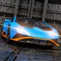 Alloy model sports car, cool lighting and sound effects, exquisite interior, unique decorations for