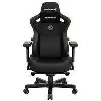 Anda Seat Kaiser 3 Gaming Chair Black XL - Premium Ergonomic Office Chair - Racing Computer Desk Chair with Magnetic Memory Foam Neck Pillow and Lumbar Back Support - Leather Gaming Chair for Adults